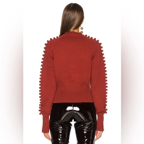 Chloe Bobble Knit Crew Neck Sweater - Picture 4 of 7